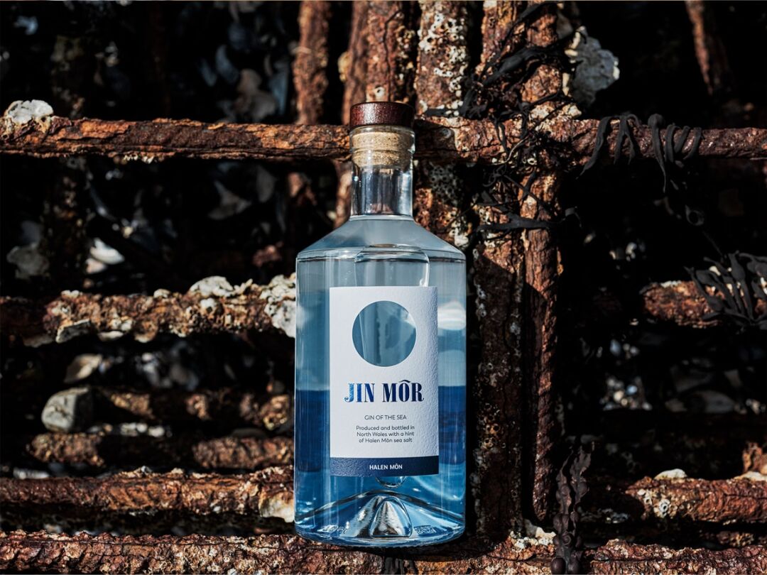 A bottle from the Halen Môn luxury gin gift set