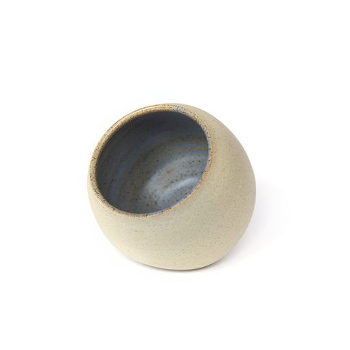Handmade Ceramic Salt Pig (light blue) - Image 2