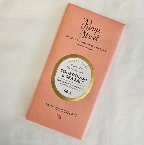 Pump St Dark Chocolate Bar - Sourdough + Sea Salt 70g
