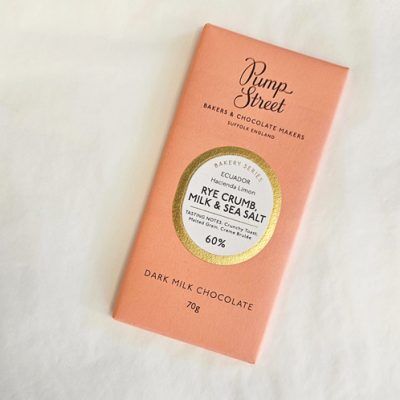 Pump Street Dark Milk Chocolate Bar - Rye Crumb, Milk + Sea Salt 70g