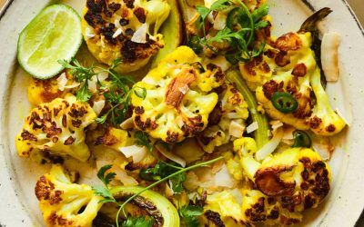 Andy Baraghani’s perfect cauliflower with spicy coconut crisp