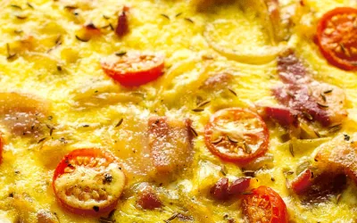 Mark Diacono’s bacon and caraway tart