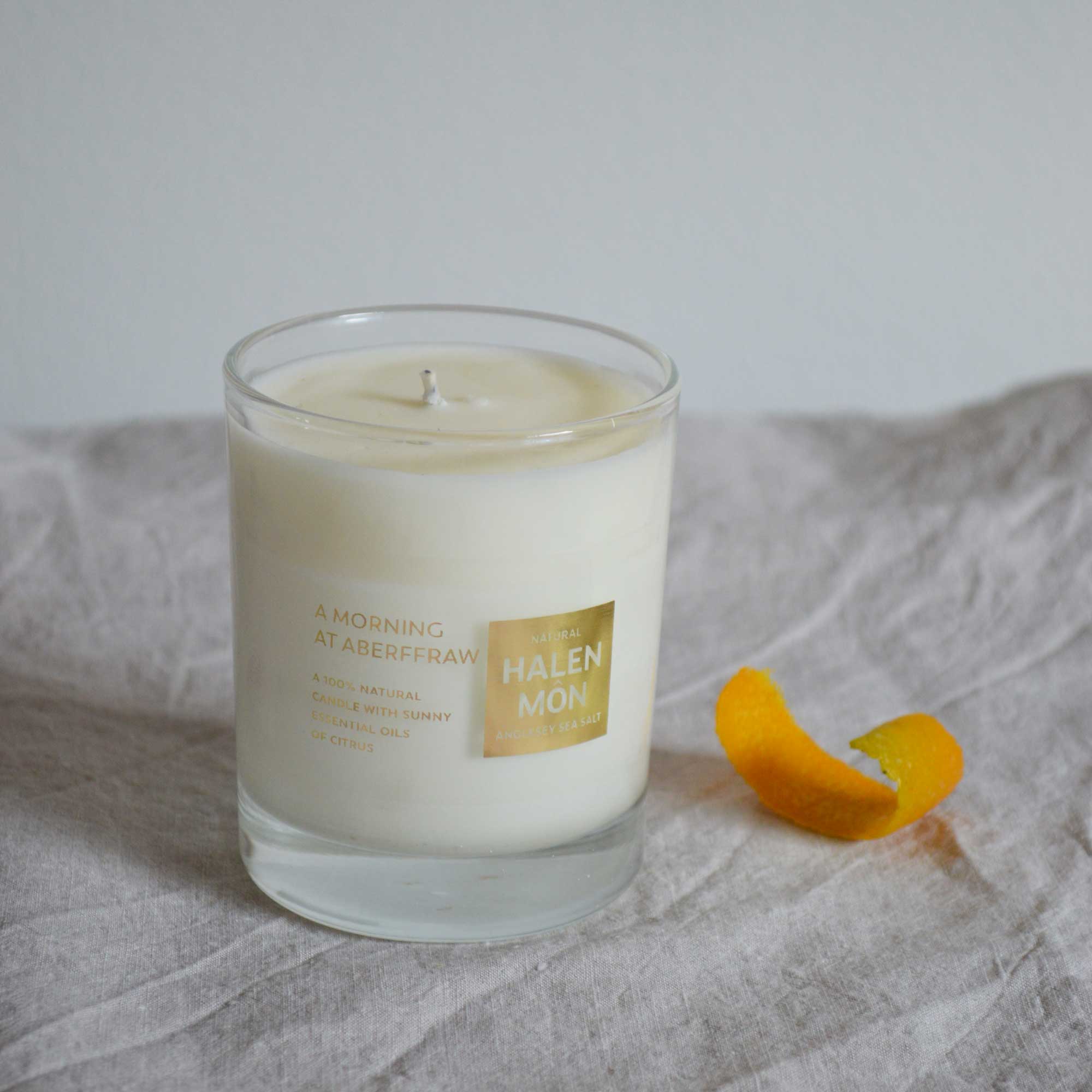 'A Morning at Aberffraw' Essential Oil Candle (medium) 20cl