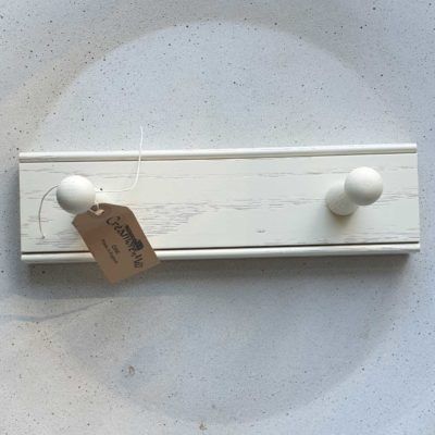 Shaker Peg Rail Painted White Oak (2 Peg)