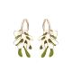 Handmade Seaweed Hoop Earrings