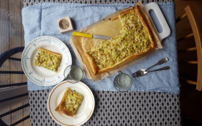 St David’s Day Sweet Leek + Celery Sea Salt Tart