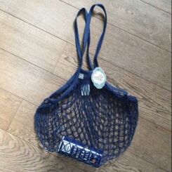 French String Grocery Bag (navy)