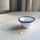 Classic Enamel Pinch Pot (blue/ white)
