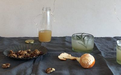 Two festive cocktails