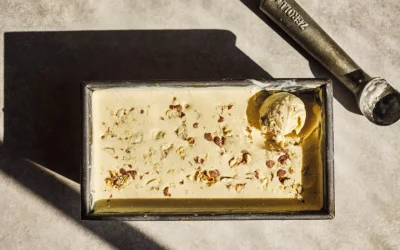 No-churn hazelnut espresso ice cream