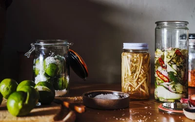 Overnight courgette pickles