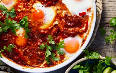 Thomasina Miers’ chipotle baked eggs