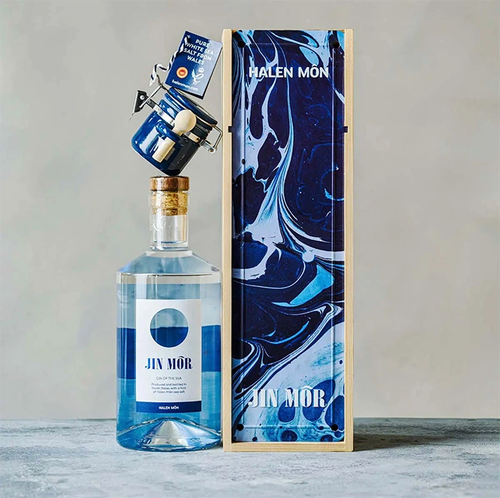 A bottle of Jin Môr luxury gin
