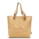 Paper 'leather' tote bag (tan)