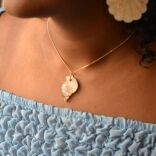 Handmade Marble Shell Necklace - Image 2