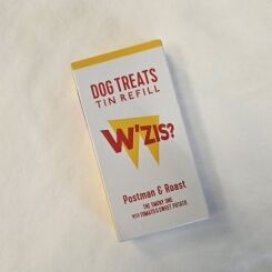 'Postman and roast' flavour dog treat box