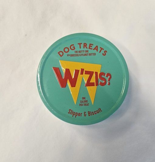 'Slipper and biscuit' flavour dog treat tin