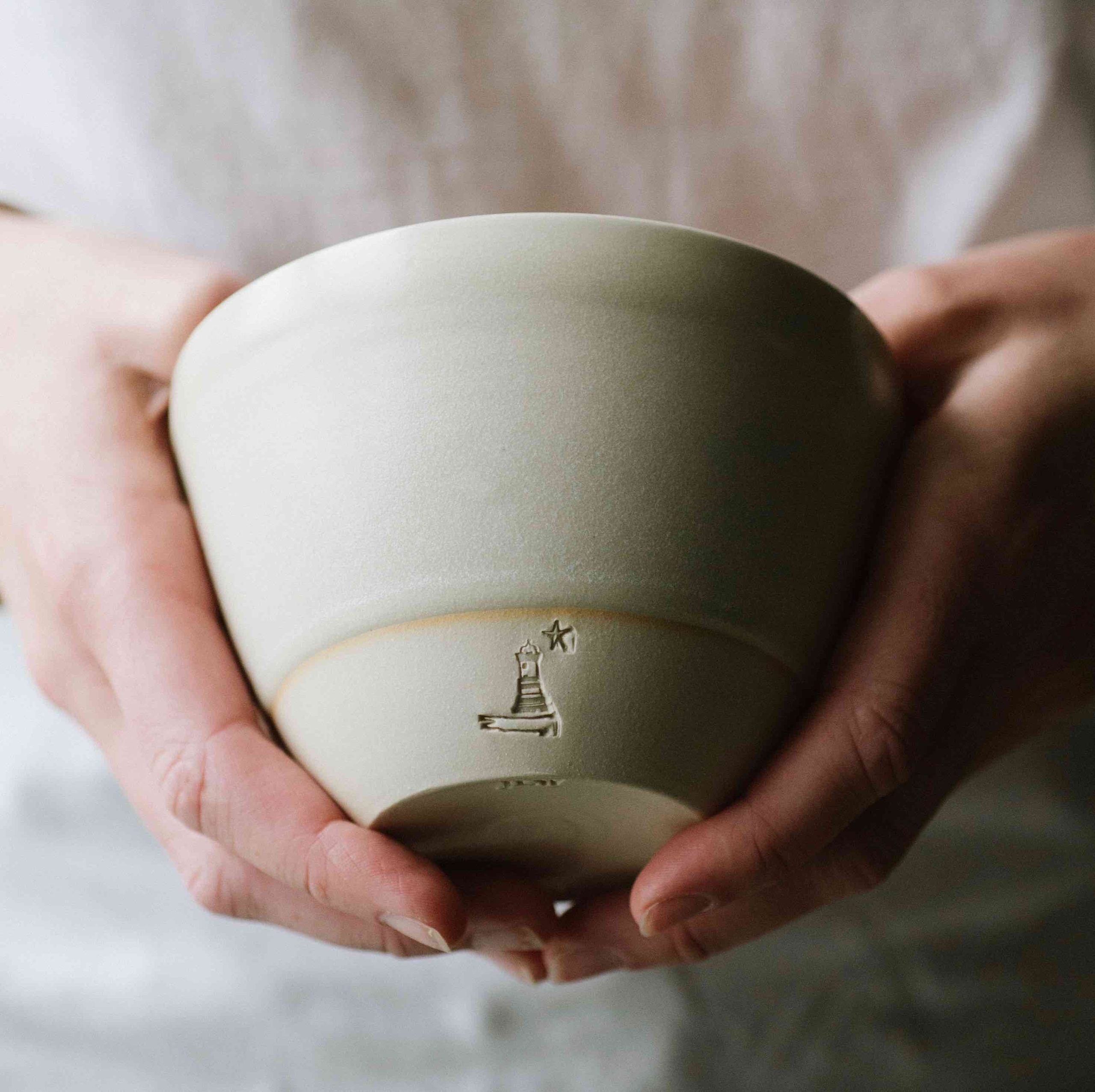 EOT handmade de-bossed cereal bowl - Penmon