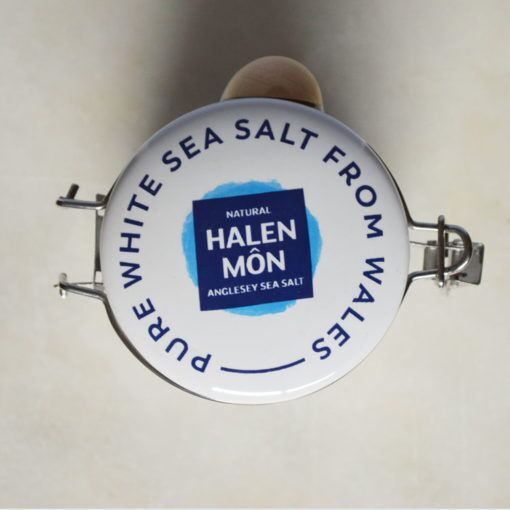 Watercolour Ceramic Jar with 100g Pure Sea Salt - Image 2