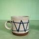 Handmade Welsh mug - zig zag