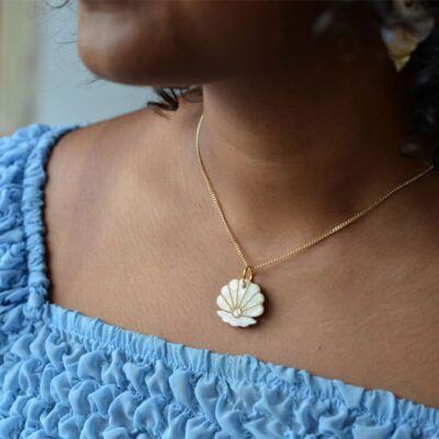Handmade Clam Necklace