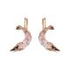 Handmade Prawn Hoop Earrings (silver)