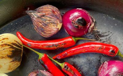 Charred tomato chilli gazpacho