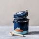 Blue Church-in-the-Sea Ceramic Jar with 100g Pure Sea Salt