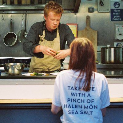 Halen Môn organic white t-shirt