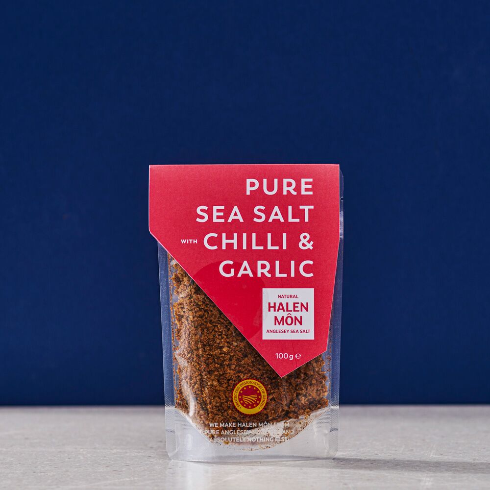 Pure Sea Salt with Chilli + Garlic 100g