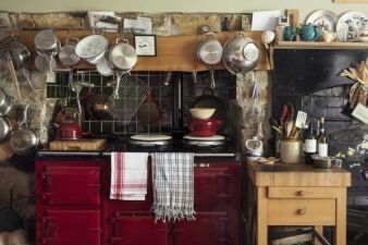 A busy kitchen where Halen Môn welsh sea salt was created for the first time
