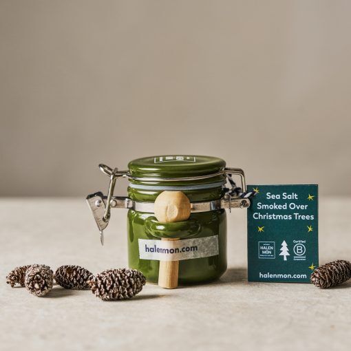 Little Ceramic Jar with Christmas Tree Sea Salt (15g)