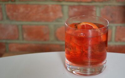 Hamish’s smoky negroni