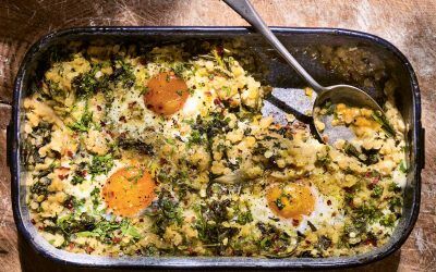 Gill Meller’s lentils cooked with garlic, chilli + rosemary