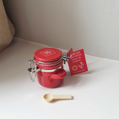 Little Ceramic Jar with Chilli & Garlic Sea Salt (15g)