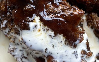 Sticky spiced ginger sponge